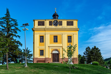 Naklejka premium Sremski Karlovci, Serbia - May 2, 2018: Peace Chapel where the Treaty of Karlowitz was negotiated in Sremski Karlovci. That was signed on 26 January 1699 concluding the Austro-Ottoman War of 1683–97.