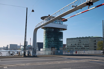 Fototapeta na wymiar Copenhagen, Denmark - October 10, 2018: View of knippel bridge