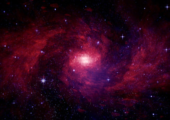galaxy in a free space