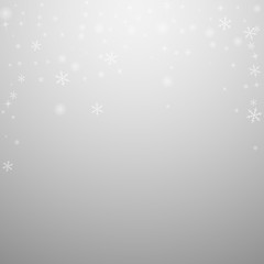 Sparse glowing snow Christmas background. Subtle f