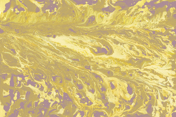 Colorful wet abstract paint leaks and splashes texture on white watercolor paper background. Natural organic shapes and design.