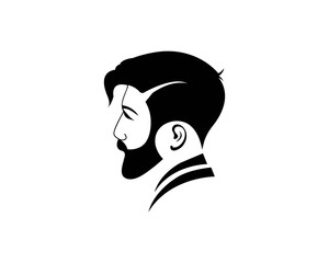 vintage barber shop logo vector