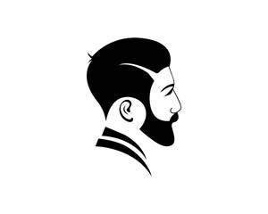 vintage barber shop logo vector