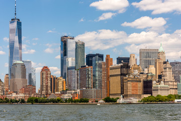 Fototapeta na wymiar Lower Manhattan Skyline of New York City