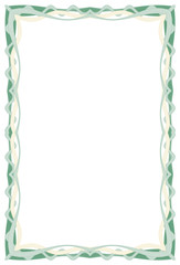 Vector frame for diploma or certificate. Template. Vector illustration.