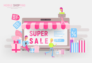 Shopping Online Concept