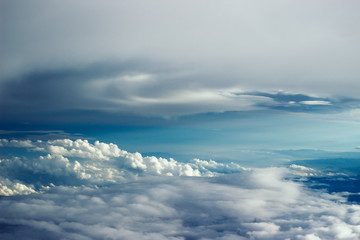 Obraz premium aerial view from plane
