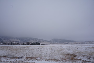 minimal winter landscape