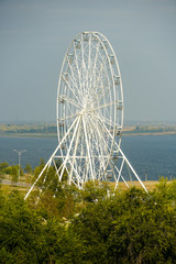  A new ferris wheel in the park "Baku" in Volgograd.