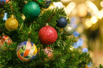 The Christmas tree is a decorated evergreen coniferous tree, real or artificial, and a popular tradition associated with the celebration of Christmas