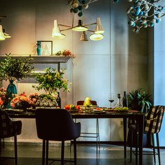 interior of modern kitchen