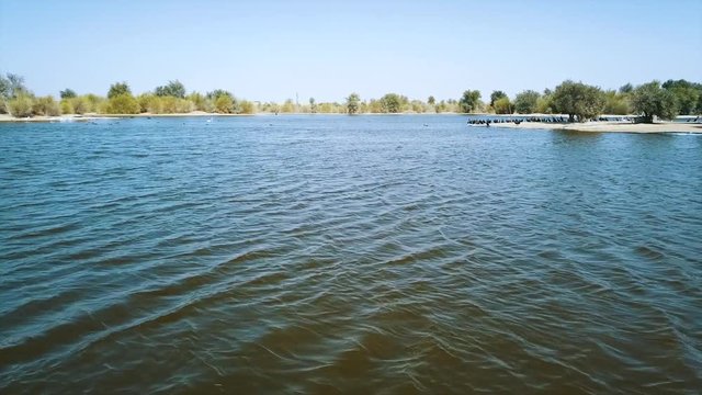 Al Qudra lakes with birds