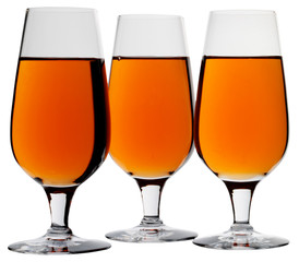 THREE GLASSES OF CALVADOS  CUT OUT