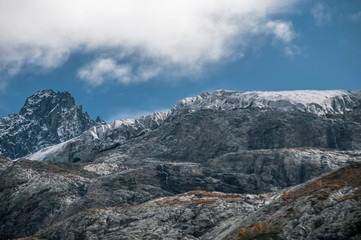 Fototapeta na wymiar Lower Arkhyz, Karachay Cherkess Republic. Sofia glacier