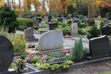 Cemetery in autumn
