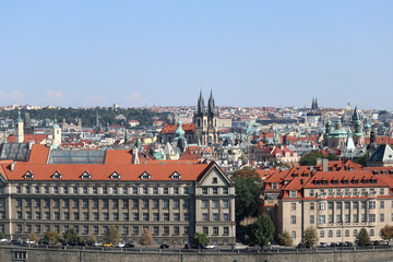 Naklejka na ściany i meble view of Prague