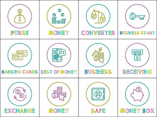 E-commerce and Online Business Linear Icons Set