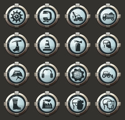 Industrial icons set