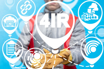 4ir - fourth industrial revolution concept. Industry 4.0.