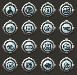 Insurance icons set