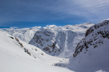 Fototapeta na wymiar ski resort in alps