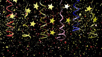 Colorful Confetti on Background