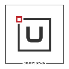 Initial Letter U Logo Template Vector Design