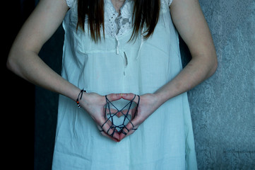 woman in white dress