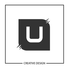 Initial Letter U Logo Template Vector Design