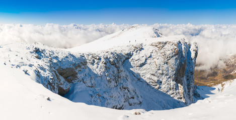 Obraz premium Mountain day winter unique