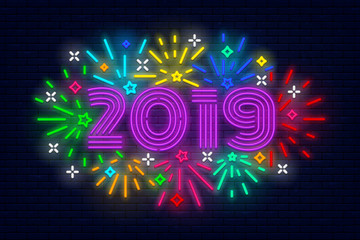 2019 Happy New Year poster