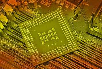 cpu pins and circuit mother board