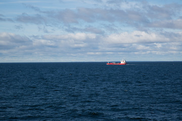 Cargo ship on the baltic