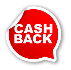 red vector banner cash back