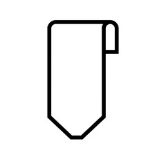 Bookmark icon. Commerce And Shopping. Insignia, Badge, Interface icon