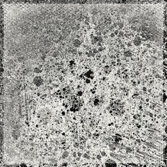 Beige grunge texture with black cracks, scuffs, chips. Abstract vintage background