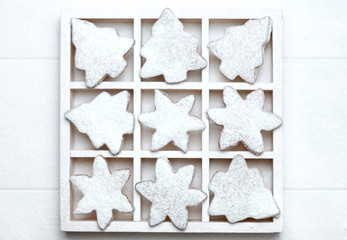 Holiday sweets and decorations. The idea of a New Year and Christmas