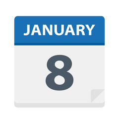 January 8 - Calendar Icon