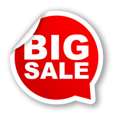 red vector banner big sale