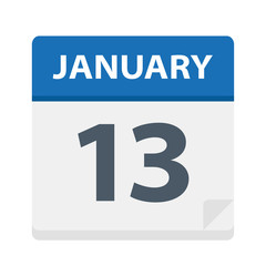 January 13 - Calendar Icon