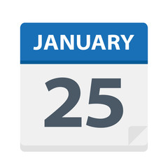 January 25 - Calendar Icon