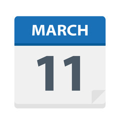 March 11 - Calendar Icon