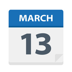 March 13 - Calendar Icon