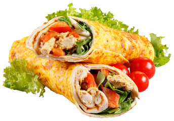 CAJUN CHICKEN WRAP CUT OUT