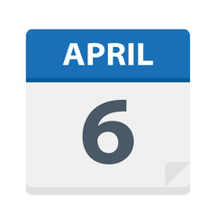 April 6 - Calendar Icon