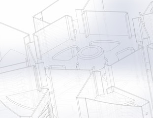 Technical drawing, image of details of the machine, machine, parts of the drawing, background, lines, light background, images for the title of the site.