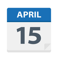 April 15 - Calendar Icon
