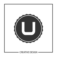 Initial Letter U Logo Template Vector Design