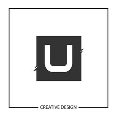 Initial Letter U Logo Template Vector Design