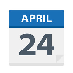 April 24 - Calendar Icon